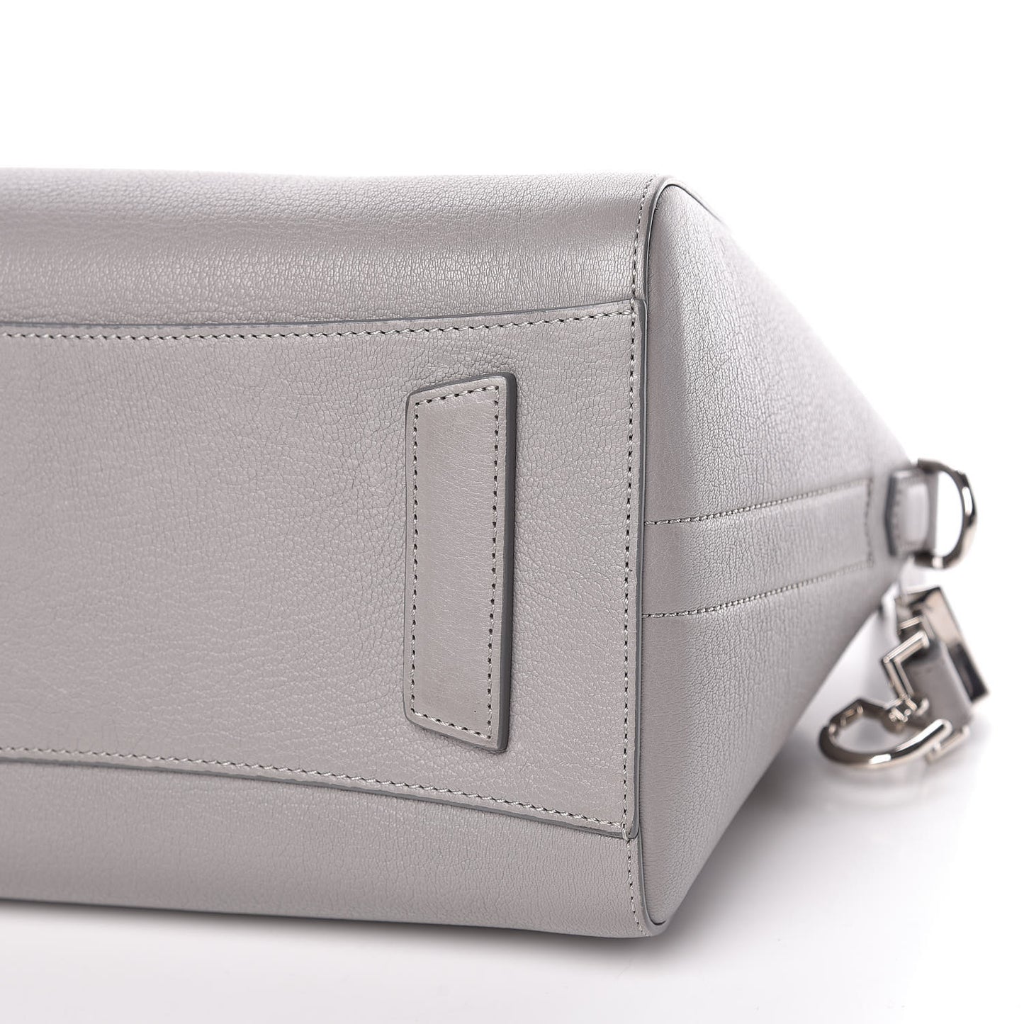 Sugar Goatskin Small Antigona Pearl Grey
