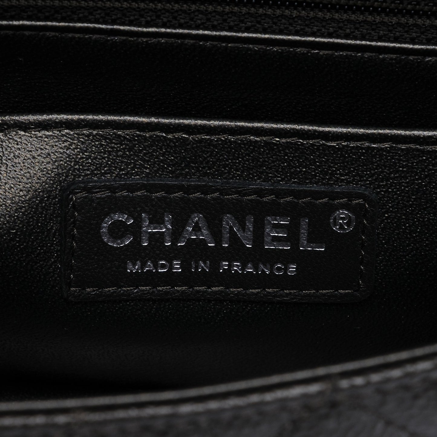 Caviar Quilted Mini Rectangular Flap Charcoal