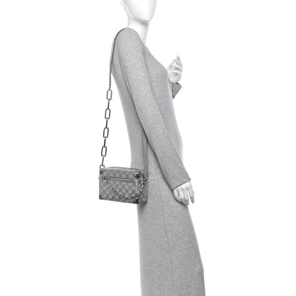 Louis Vuitton Damier Glitter Mini Soft Trunk Silver 2 of 9