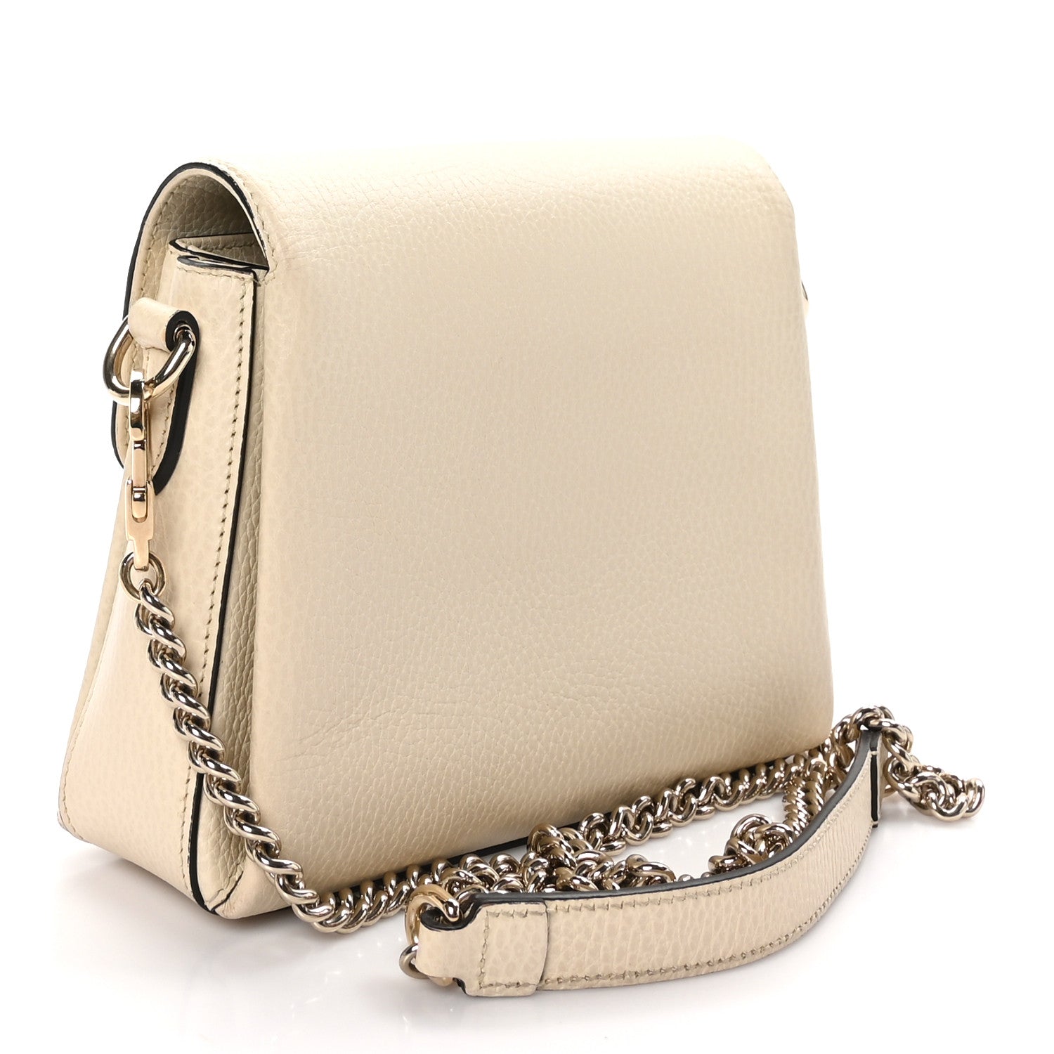 Gucci Dollar Calfskin Interlocking G Crossbody Bag Ivoire 2 of 12