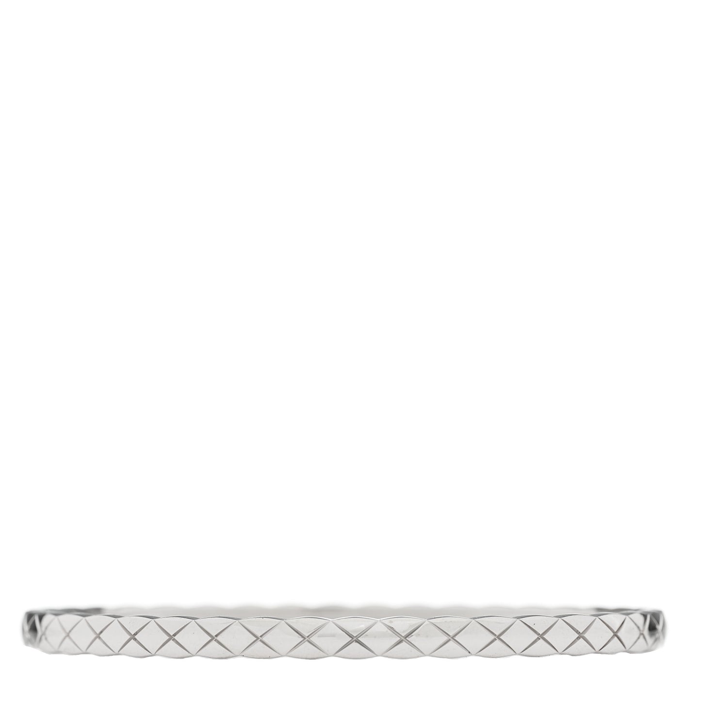 18K White Gold Mini Coco Crush Bangle Bracelet S