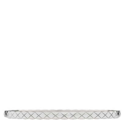 Chanel 18K White Gold Mini Coco Crush Bangle Bracelet S 2 of 4