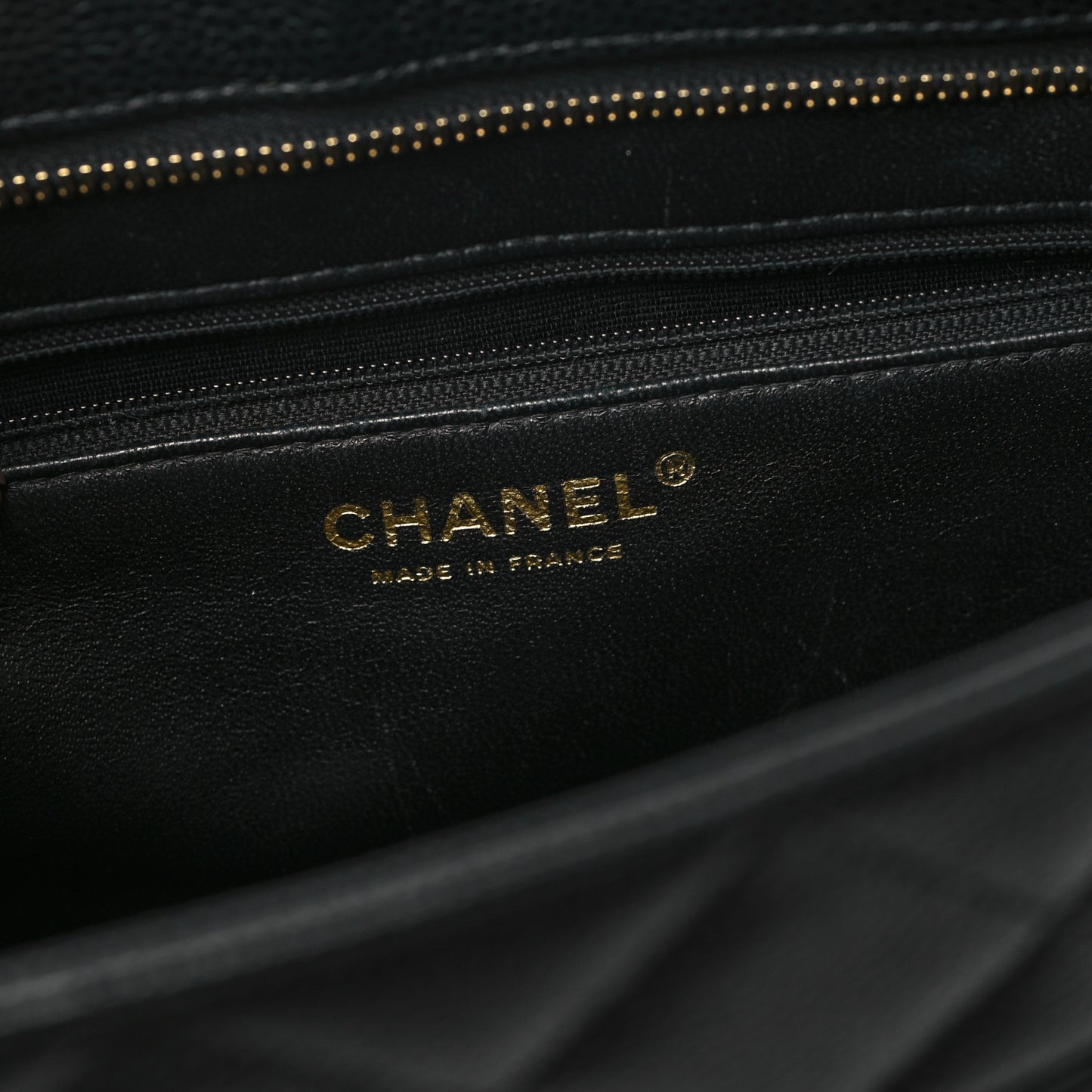 Caviar Quilted Medallion Tote Black