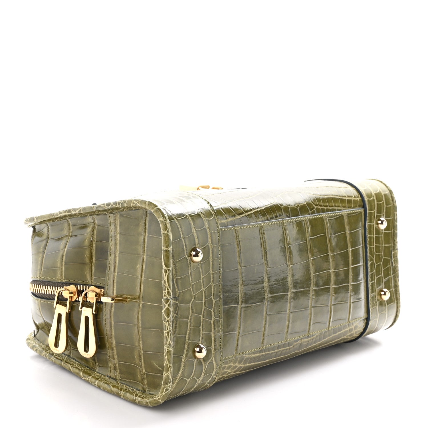 Loewe Crocodile Amazona 28 Khaki Green 4 of 9
