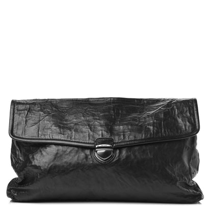 Prada Nappa Antique Clutch Black 1 of 10