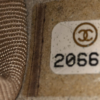 Chanel Calfskin Tweed Medium Boy Flap Dark Beige 7 of 9