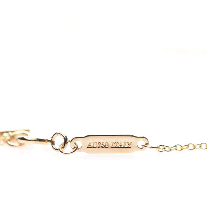 Tiffany 18K Rose Gold Diamond Mini T Smile Pendant Necklace 6 of 7