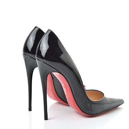 Christian Louboutin Patent So Kate 120 Pumps 37 Black 4 of 10