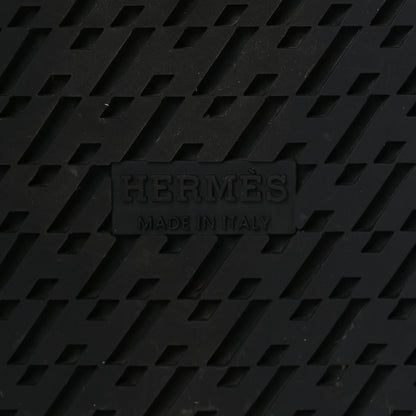 Hermes Calfskin Womens Chypre Sandals 36.5 Black 8 of 9