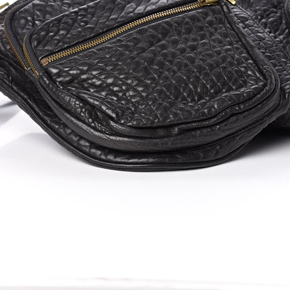 Alexander Wang Pebbled Lambskin Max Fanny Pack Belt Bag Black 7 of 9