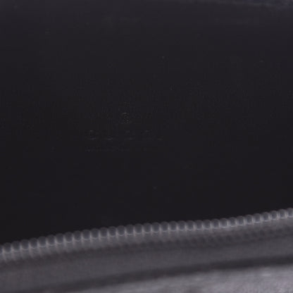 Gucci Monogram Zip Around Coin Purse Black 7 of 9