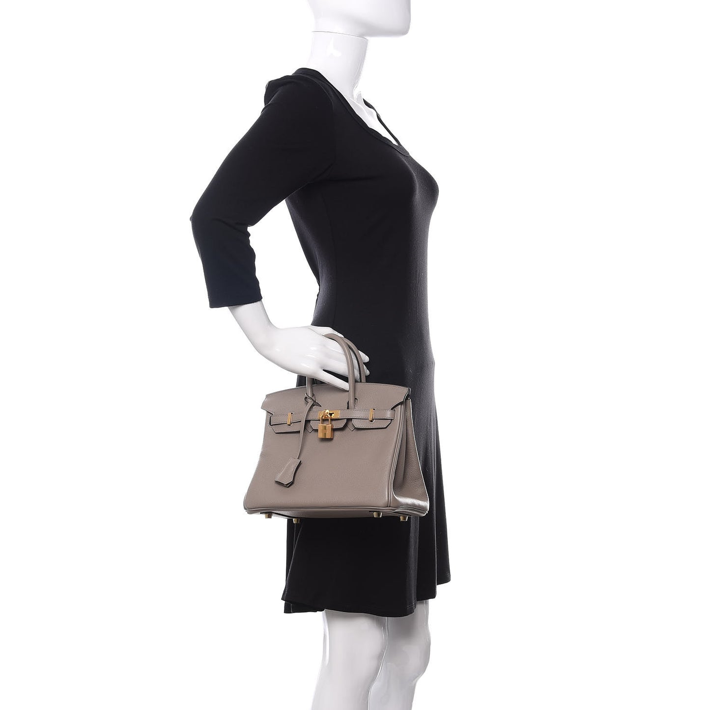 Taurillon Novillo Birkin 25 Gris Asphalte