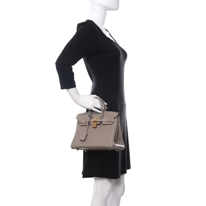 Hermes Taurillon Novillo Birkin 25 Gris Asphalte 2 of 34