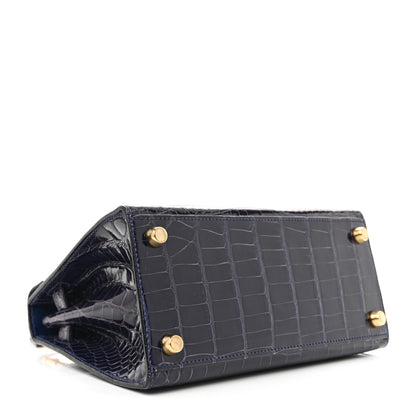 Hermes Shiny Alligator Mini Kelly Sellier 20 Amethyste 4 of 14