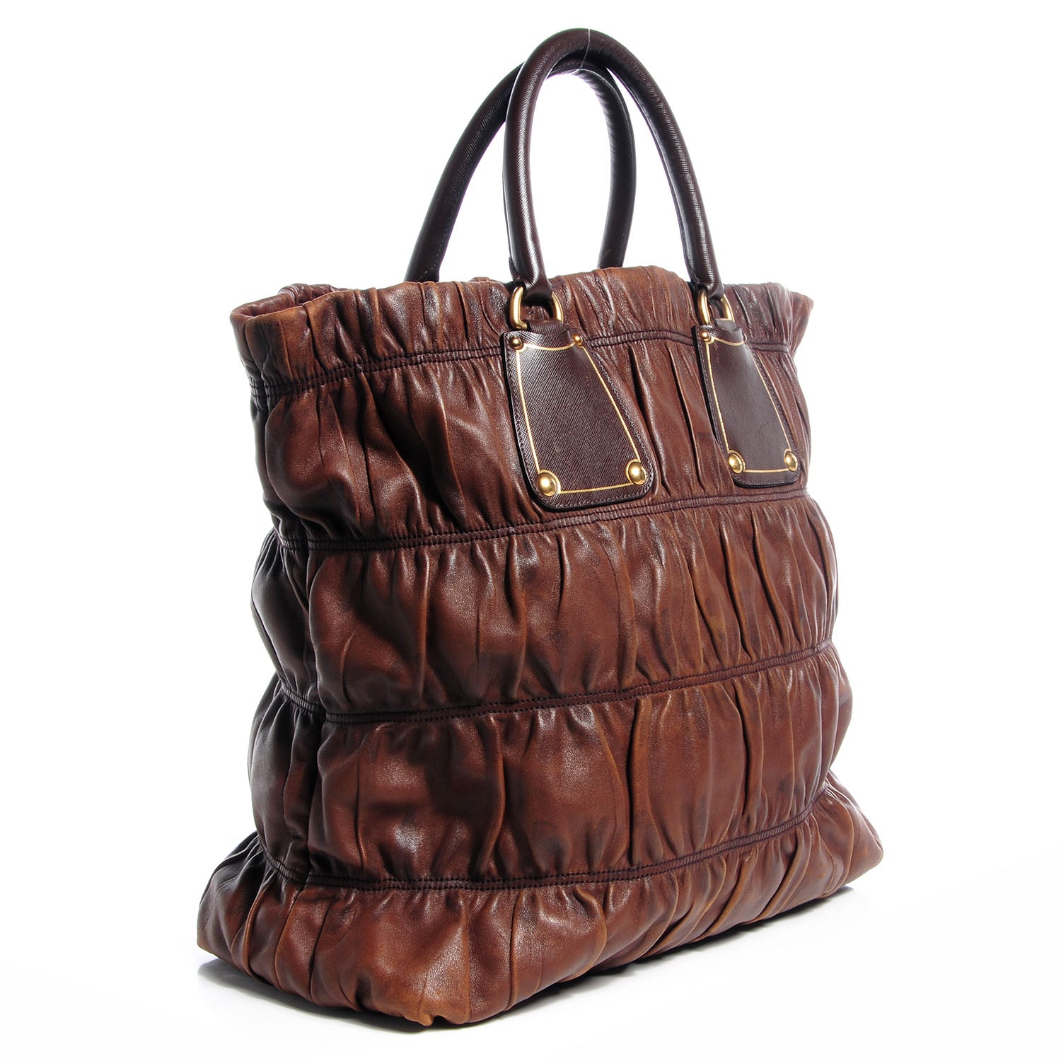 Prada Nappa Gaufre Antik Tote Noce 3 of 10
