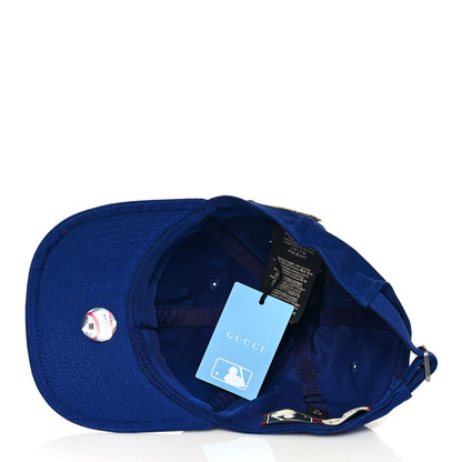 Gucci X MLB Cotton NY Yankees Baseball Hat 57-61 Blue 7 of 8