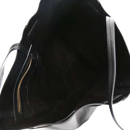 Celine Soft Grained Calfskin Medium Belt Cabas Phantom Black 8 of 17