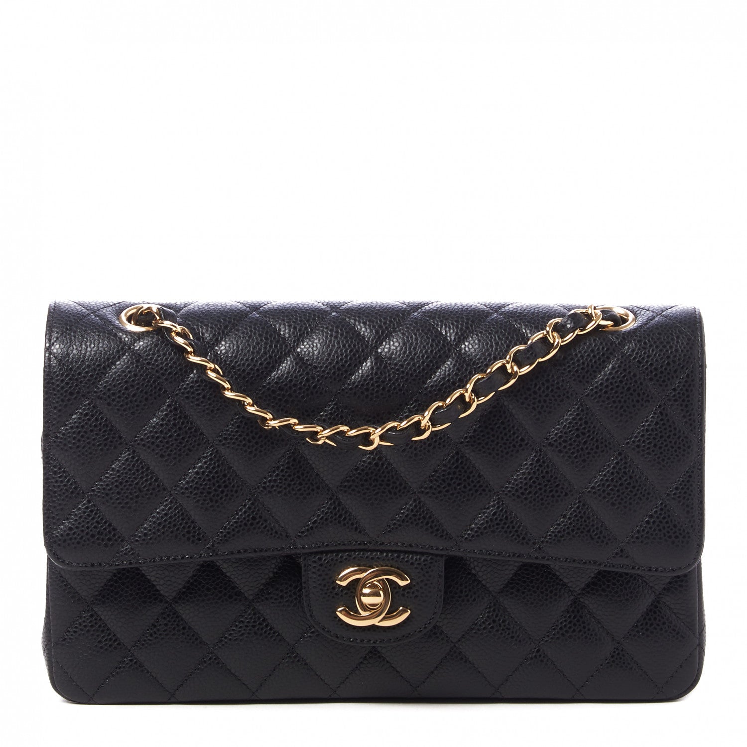 Chanel Caviar Quilted Medium Double Flap Black 1 of 10