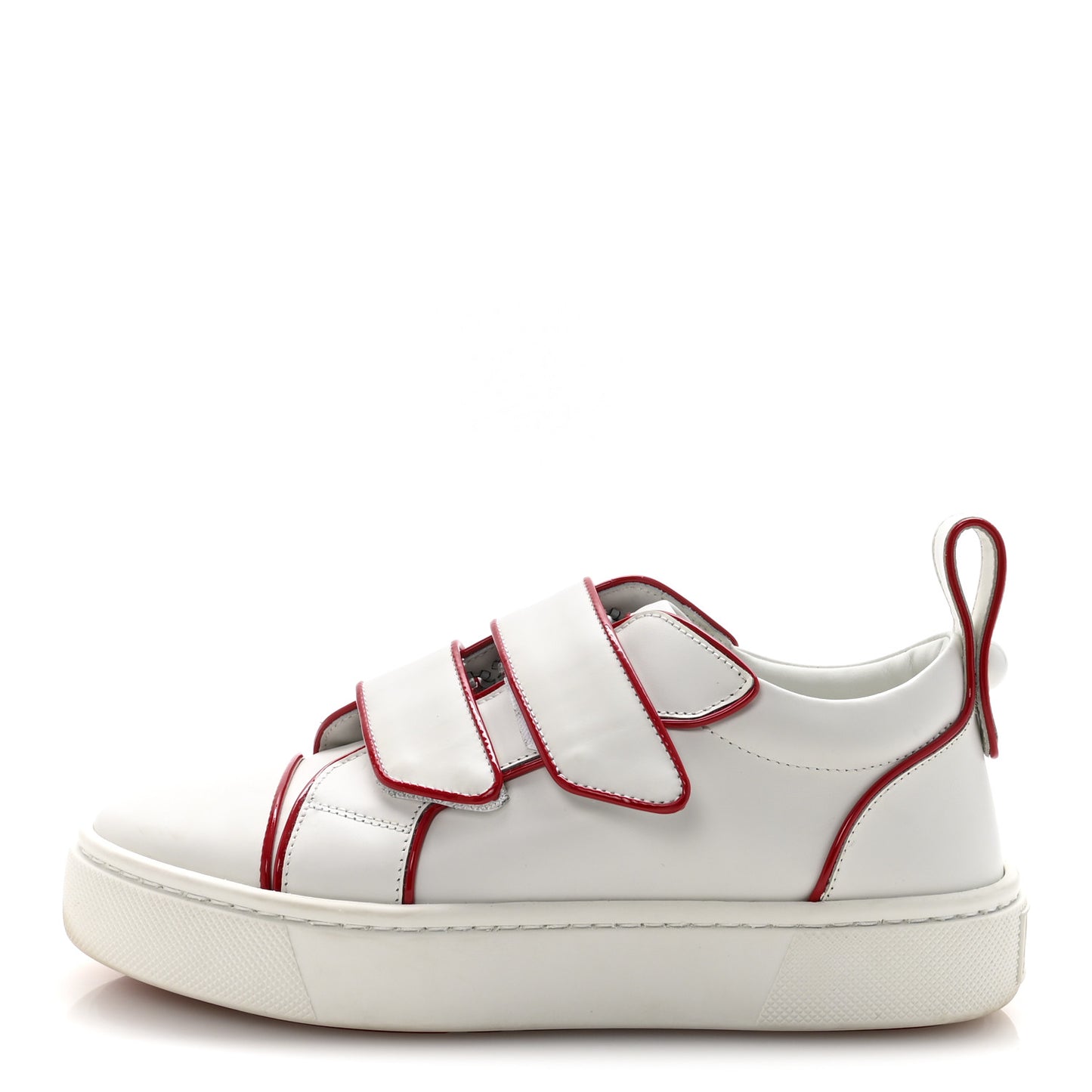 Calfskin Maxi Toyototoy Flat Sneakers 35.5 White Red