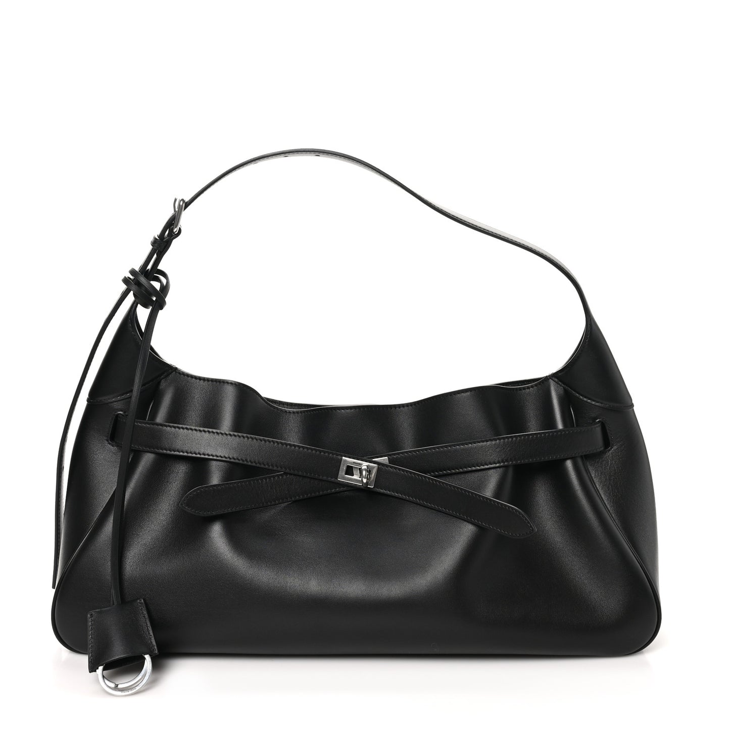 Smooth Calfskin Medium Bel Air Shoulder Bag Black
