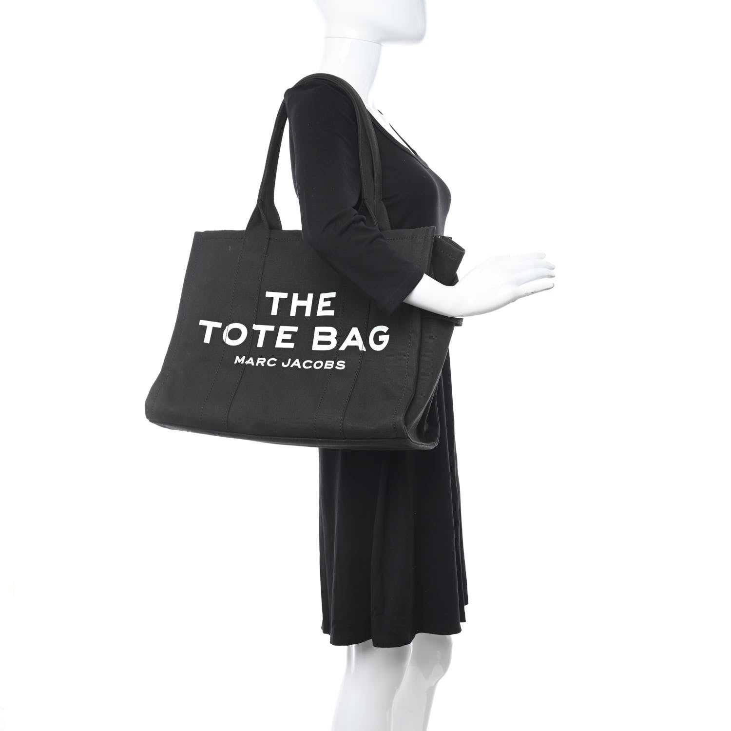 Marc Jacobs Cotton Canvas Large The Tote Bag Black 2 of 11