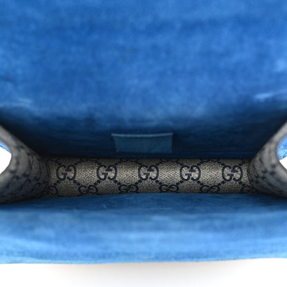 Gucci GG Supreme Monogram Blooms Mini Dionysus Shoulder Bag Beige Navy Vintage Blue 5 of 12