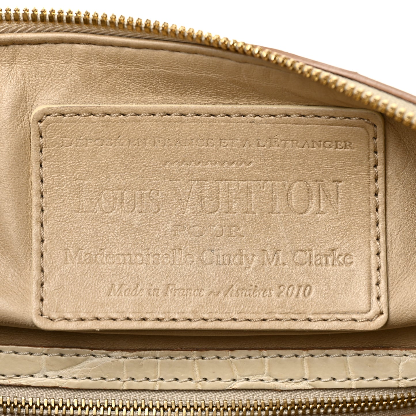Crocodile Sac Louis Beige