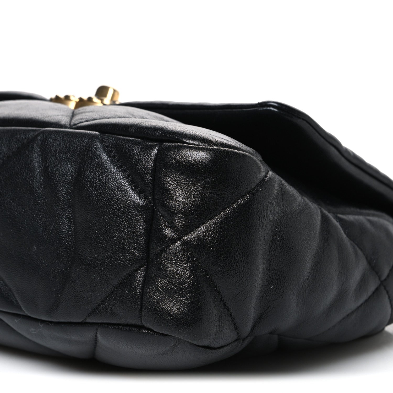 Chanel Goatskin Quilted Medium Chanel 19 Flap Black 9 of 9