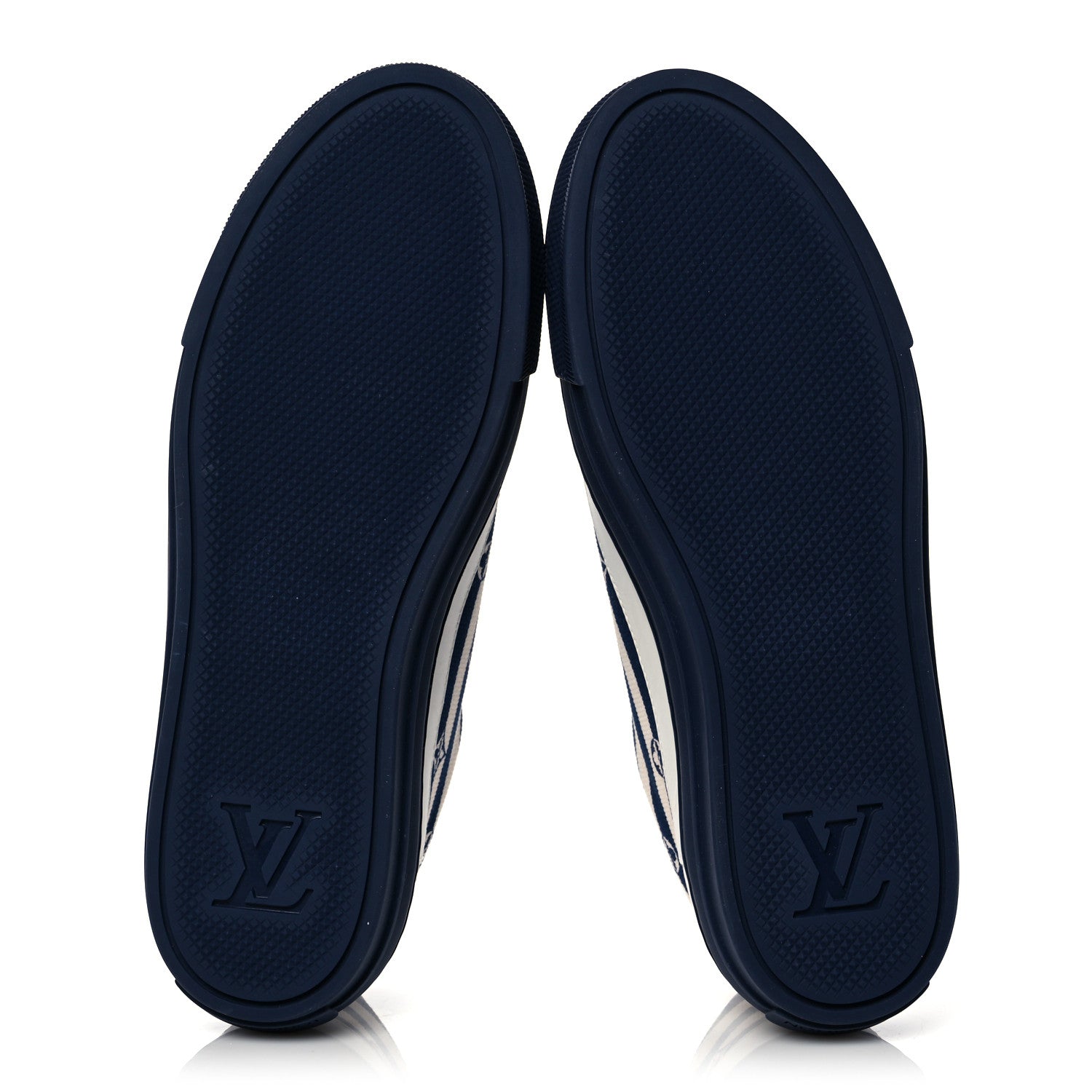 Louis Vuitton Canvas Escale Stellar Sneakers 37.5 Blue 5 of 7
