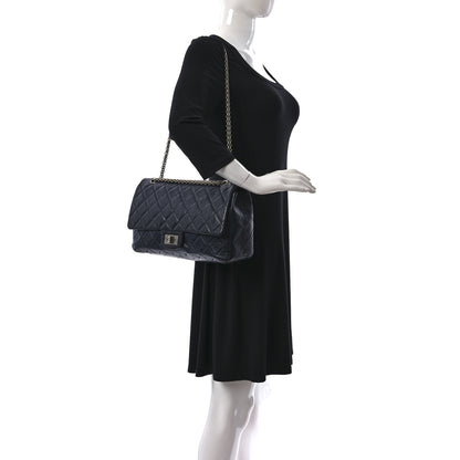 Chanel Aged Calfskin Quilted 2.55 Reissue 227 Flap Navy 2 of 9
