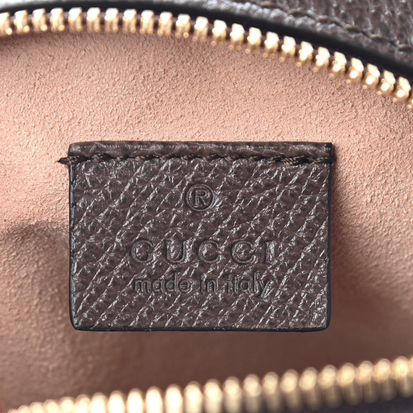 GG Supreme Monogram Web Mini Ophidia Round Shoulder Bag Brown