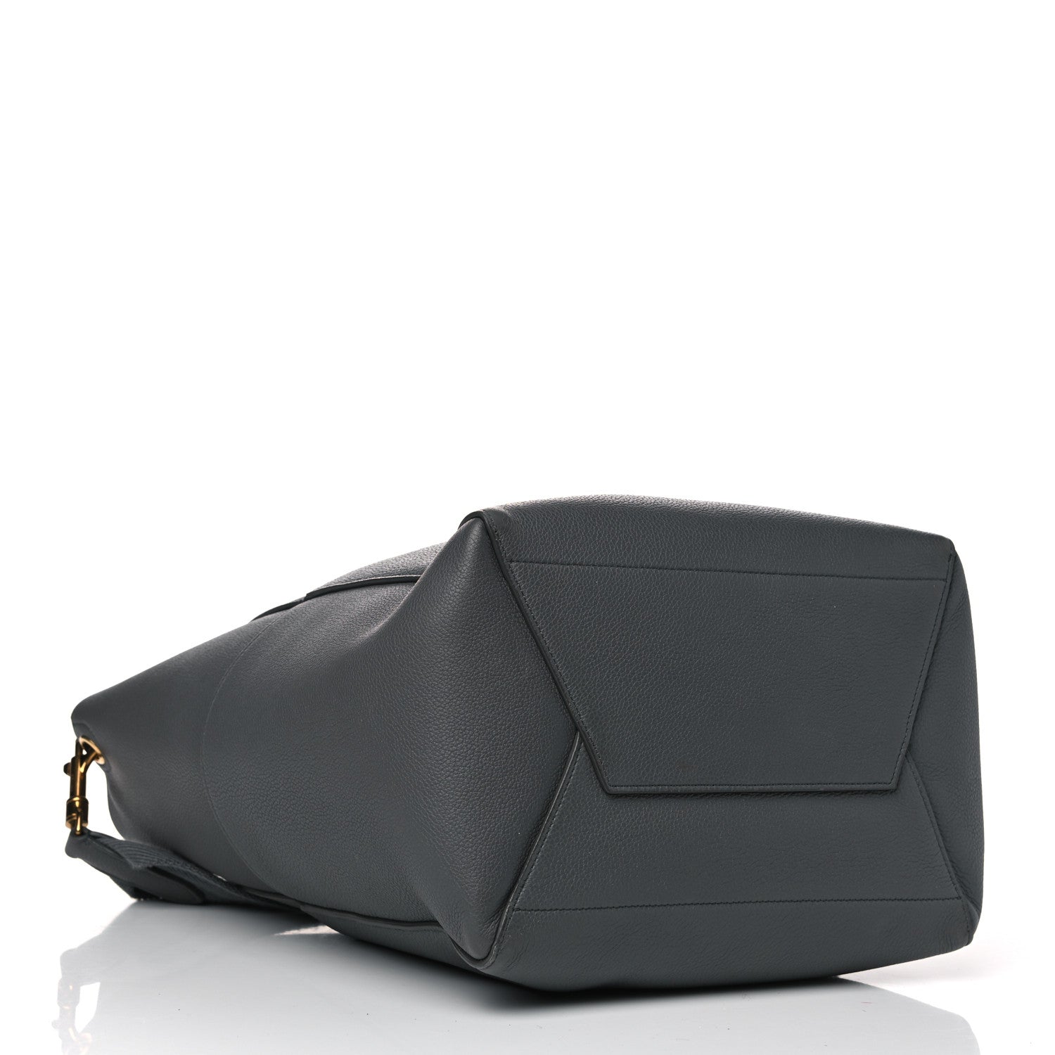 Celine Soft Grained Calfskin Sangle Bucket Bag Kohl 3 of 14