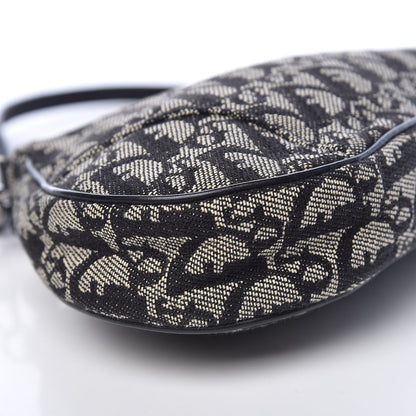 Christian Dior Monogram Mini Saddle Pochette Black 8 of 10