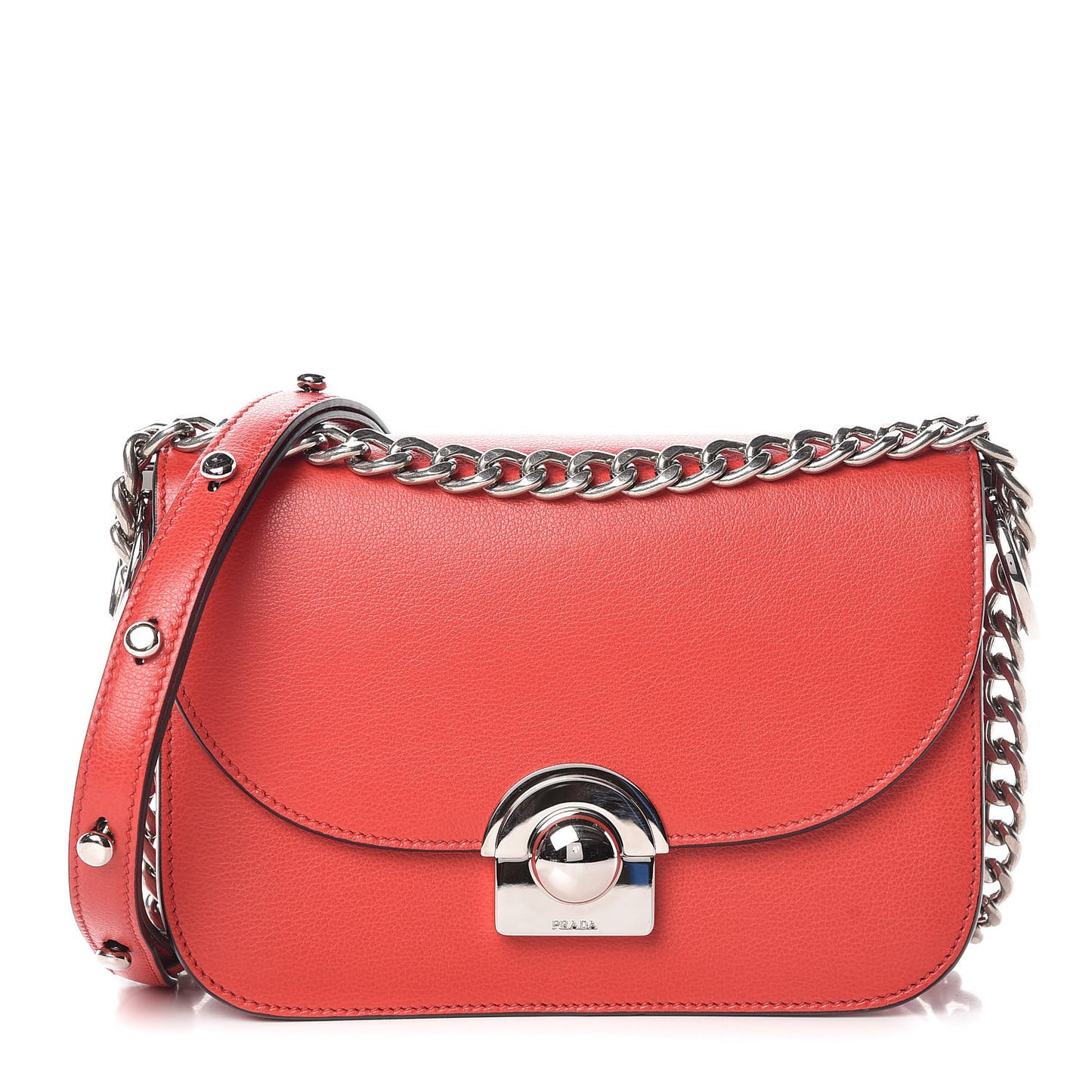 Glace Calfskin Arcade Crossbody Bag Lacca