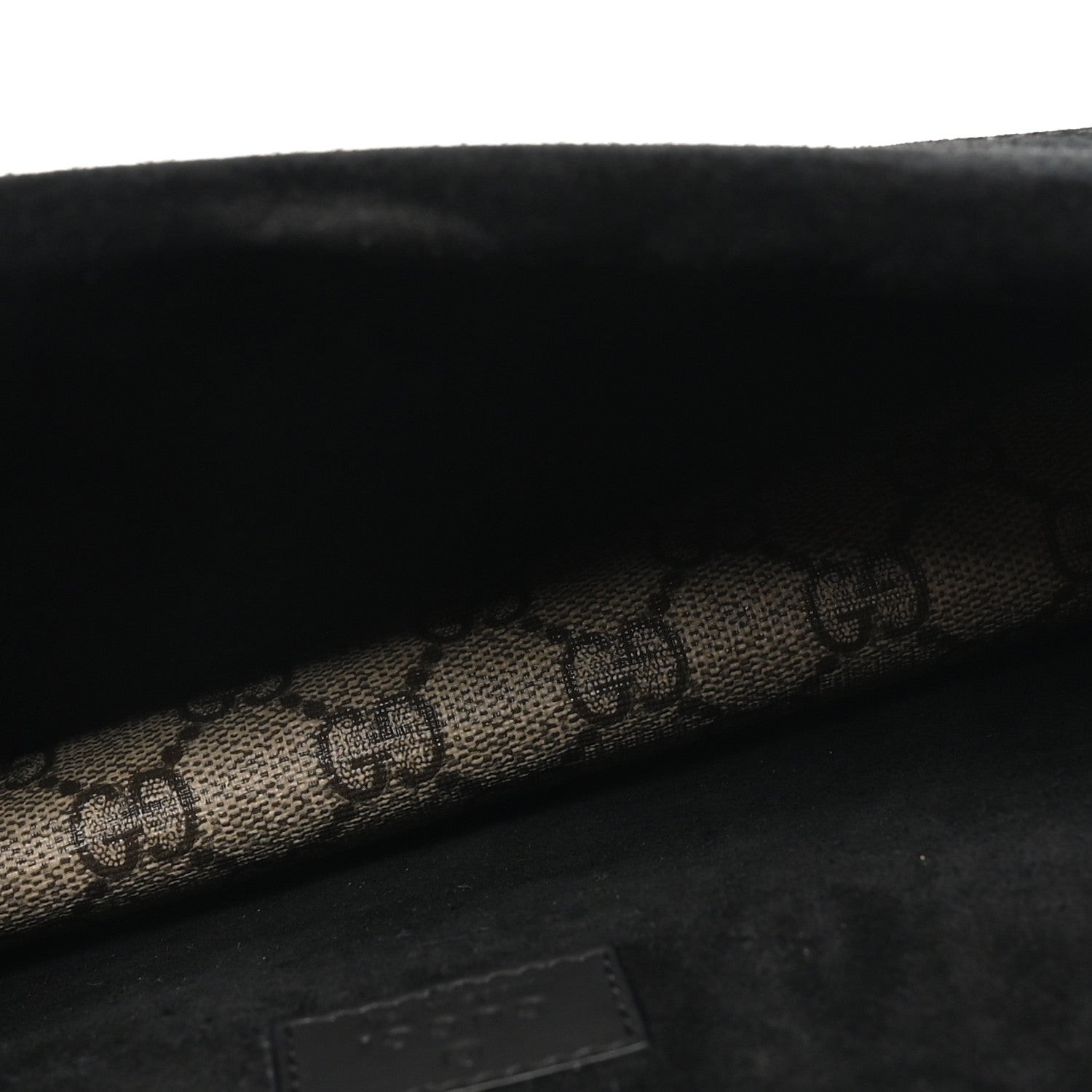 Gucci GG Supreme Monogram Suede Crystal Small Dionysus Shoulder Bag Beige Ebony Black Beige Ebony Black 5 of 10