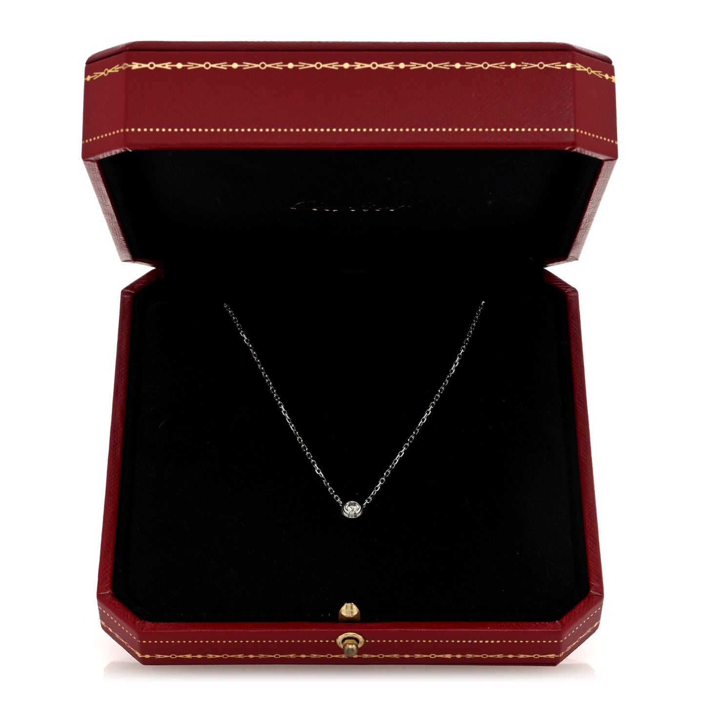 18K White Gold Diamond LM D'Amour Pendant Necklace