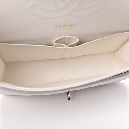 Chanel Caviar Quilted Jumbo Double Flap White 4 of 10