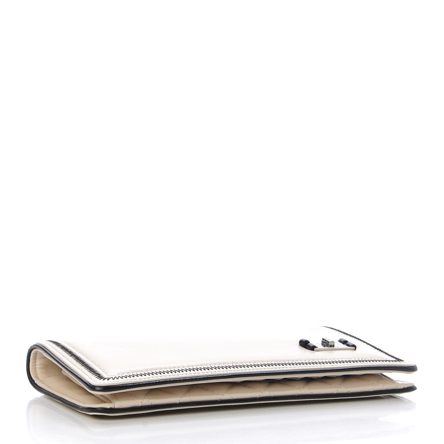 Lambskin Yen Wallet White