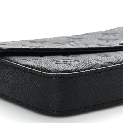Louis Vuitton Empreinte Pochette Felicie Chain Wallet Black 8 of 9