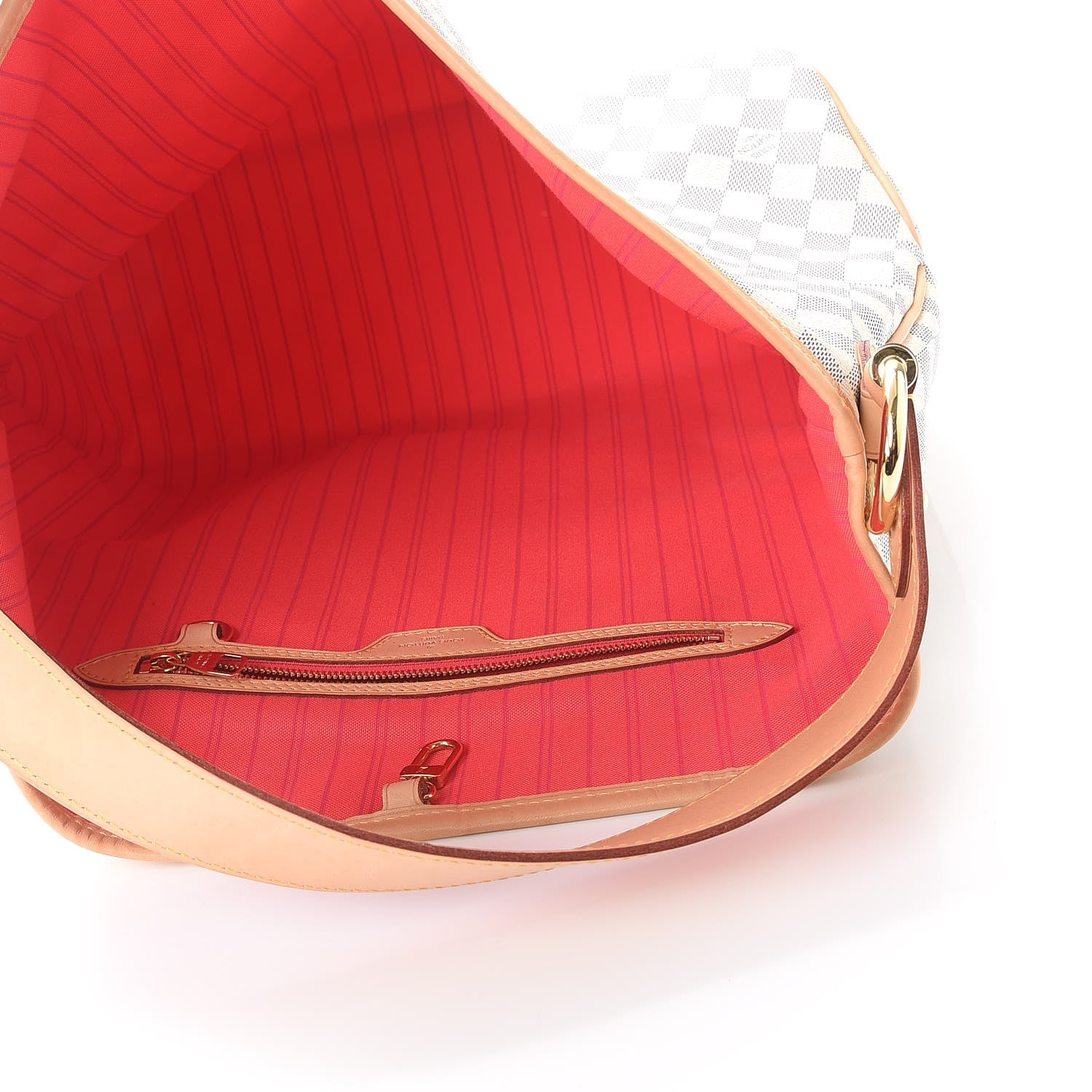 Louis Vuitton Damier Azur Delightful MM Pink 5 of 10