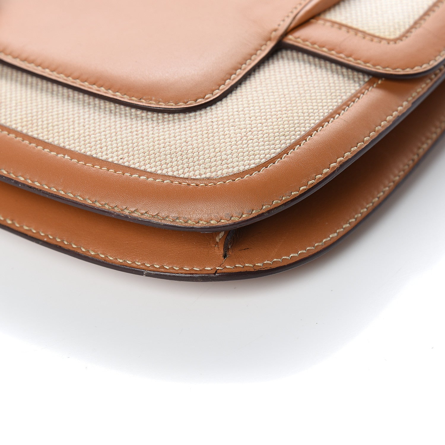 Hermes Barenia Toile Shoulder Bag 9 of 12