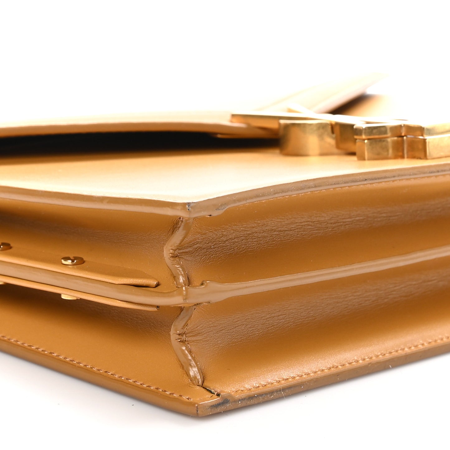 Smooth Calfskin Monogram Cassandra Clasp Bag Dark Sun