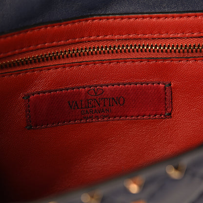 Valentino Garavani Nappa Rockstud Spike Wallet on Chain Pure Blue 5 of 9
