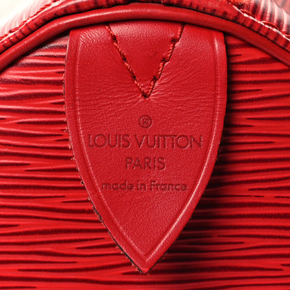 Louis Vuitton Epi Speedy 35 Castillan Red 6 of 10
