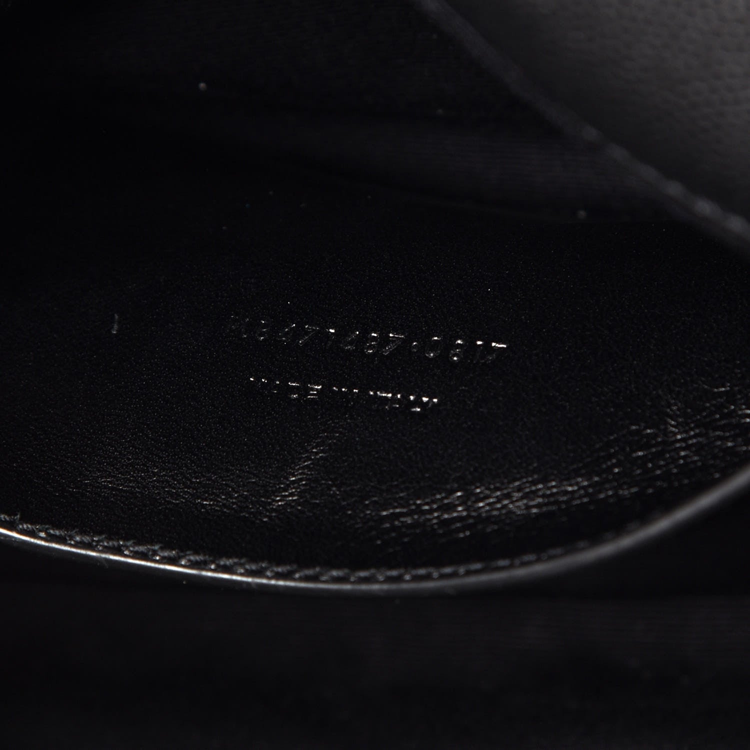 Saint Laurent Grain De Poudre Medium West Hollywood Monogram Fold-Over Black 8 of 16