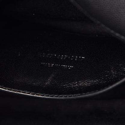 Saint Laurent Grain De Poudre Medium West Hollywood Monogram Fold-Over Black 8 of 16