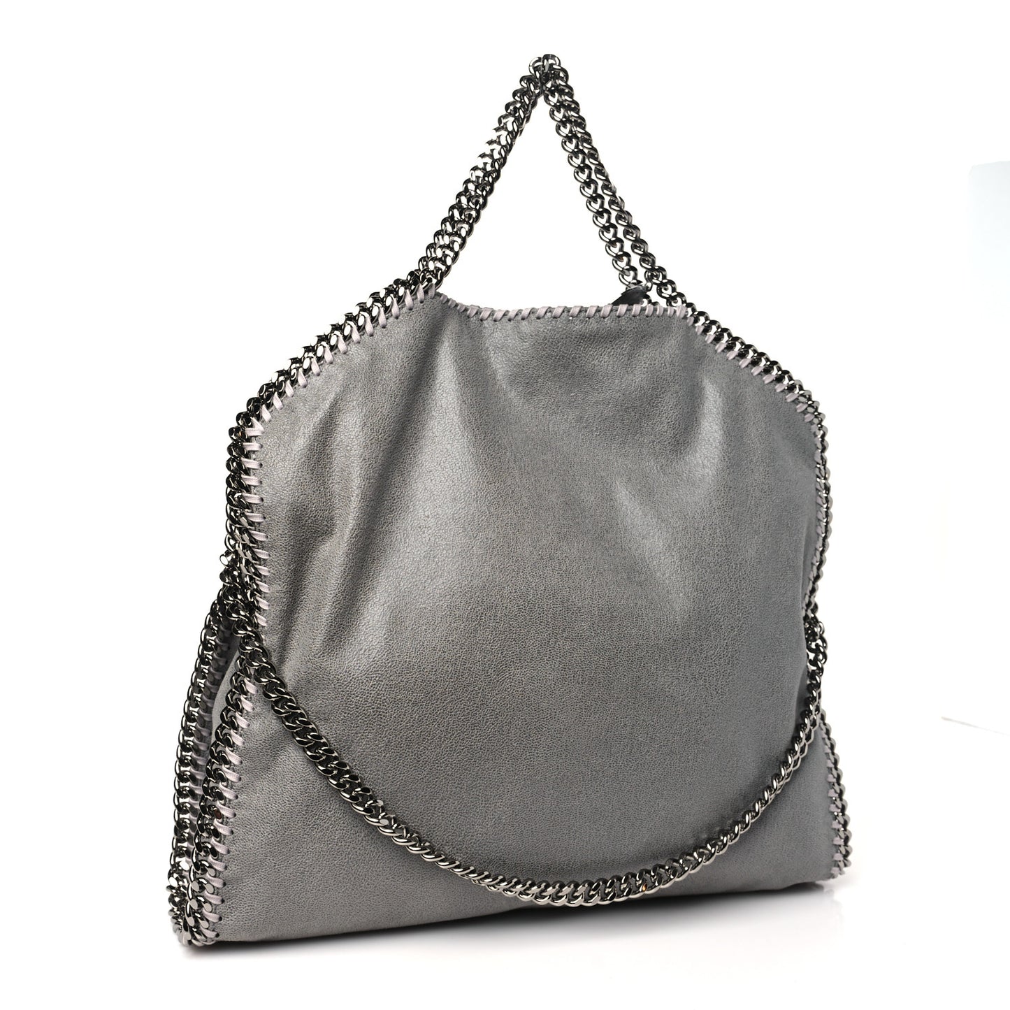 Shaggy Deer Falabella Fold Over Tote Grey
