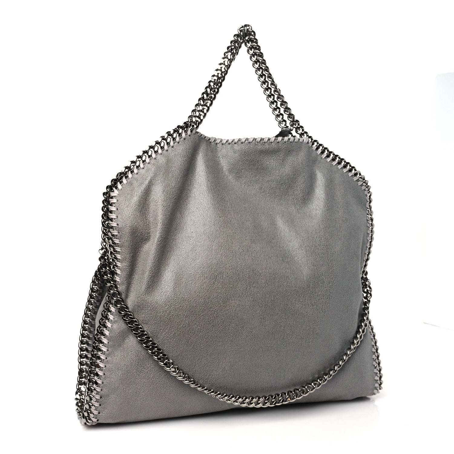 Stella McCartney Shaggy Deer Falabella Fold Over Tote Grey 3 of 10