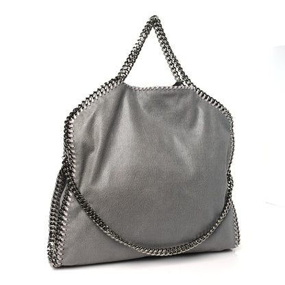 Stella McCartney Shaggy Deer Falabella Fold Over Tote Grey 3 of 10