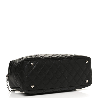 Chanel Calfskin Quilted Large Cambon Bowler Black 4 of 10
